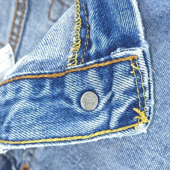 Levi's 505 Denim Jeans Men's 30x30 (30x32) Distressed Biker Regular Fit Straight - Picture 10 of 16